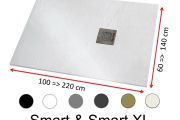 Große Duschwanne aus Mineralharz - SMART XL