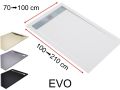 Duschwanne mit Rinne 100 cm Harz extra flach - VENISE