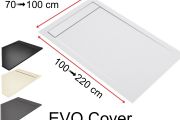 Duschwanne, abtropfen lassen, aus Mineralharz - EVO COVER