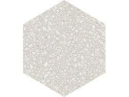 HEXAGON TERRAZZO WHITE MATT 23X26 cm -  Bodenfliesen, traditionelle Muster