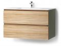 Eine Schublade und eine Nische, H�he 56 cm, Waschtischunterschrank - KYRYA L33