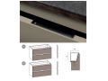 Zwei Schubladen, eine davon symmetrisch, Hhe 48 cm, Waschtischunterschrank - KYRYA L42
