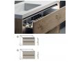 Zwei Schubladen, eine davon symmetrisch, Hhe 48 cm, Waschtischunterschrank - KYRYA L42