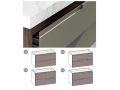 Zwei Schubladen, eine davon symmetrisch, Hhe 48 cm, Waschtischunterschrank - KYRYA L42