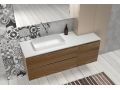 Vier Schubladen: 3 obere und 1 untere, Hhe 64 cm, Waschtischunterschrank - KYRYA L37