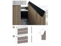 Vier Schubladen: 3 obere und 1 untere, Hhe 64 cm, Waschtischunterschrank - KYRYA L37