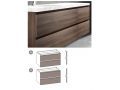 Vier Schubladen: 3 obere und 1 untere, Hhe 64 cm, Waschtischunterschrank - KYRYA L37