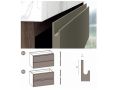 Vier Schubladen: 3 obere und 1 untere, Hhe 64 cm, Waschtischunterschrank - KYRYA L37