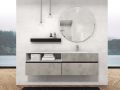 Dreitrig, Hhe 64 cm, Waschtischunterschrank - KYRYA L21