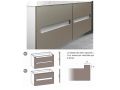 Two drawers and two doors, height 64 cm, vanity unit - KYRYA L18