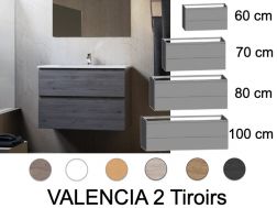 Waschtischunterschrank __plus__ Waschbecken __plus__ Spiegel - VALENCIA 2T