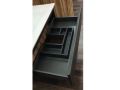 Waschtischunterschrank mit Doppelwaschbecken 120 - 140 cm __plus__ 4 Schubladen __plus__ Spiegel - VALENCIA 2V