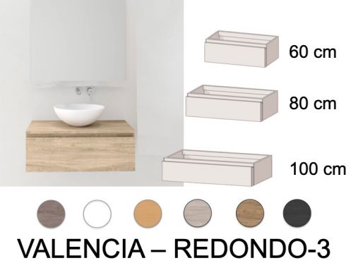 Waschtischunterschrank __plus__ Waschbecken __plus__ Spiegel - VALENCIA REDONDO-3