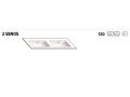 Mbelset 3 Schubladen __plus__ Doppelwaschbecken __plus__ Spiegel - BARCELONE 2VS