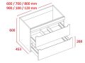 Waschtischset __plus__ Doppelwaschbecken __plus__ Spiegel - CADIX 2V