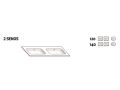 Waschtischset __plus__ Doppelwaschbecken __plus__ Spiegel - CADIX 2V