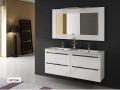 Waschtischset __plus__ Doppelwaschbecken __plus__ Spiegel - CADIX 2V