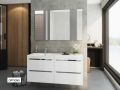 Waschtischset __plus__ Doppelwaschbecken __plus__ Spiegel - CADIX 2V