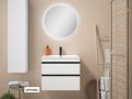 Waschtisch mit 2 Schubladen __plus__ Waschbecken __plus__ Spiegel - TARRAGONE 2T Black
