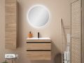 Waschtisch mit 2 Schubladen __plus__ Waschbecken __plus__ Spiegel - TARRAGONE 2T Black