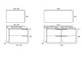 Waschtischunterschrank __plus__ Waschbecken __plus__ Spiegel - BREST