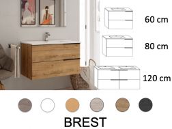 Waschtischunterschrank __plus__ Waschbecken __plus__ Spiegel - BREST