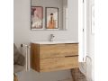 Waschtischunterschrank __plus__ Waschbecken __plus__ Spiegel - BREST