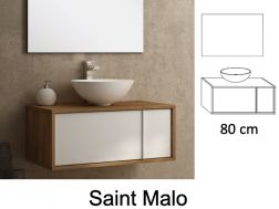 Waschtischunterschrank __plus__ Waschbecken __plus__ Spiegel - SAINT MALO