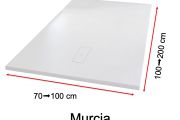 Duschwanne, diskrete Entwässerung - MURCIA