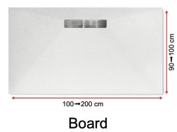 Duschwanne seitlicher Ablauf - BOARD