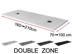 Duschwanne, Doppelablauf - DOUBLE ZONE