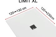 Duschwanne, mit Rand - LIMIT XL