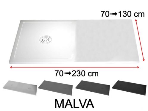 Duschwannen, gro - MALVA XL