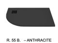 Duschwanne, mit viertelrunder Ecke - RADIUS 55 RAND LINKS