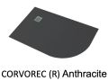 Duschwanne, mit Viertelrundbogen, rechts - CORVOREC RIGHT