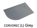 Duschwanne, mit viertelrunder Rundung, links - CORVOREC LEFT