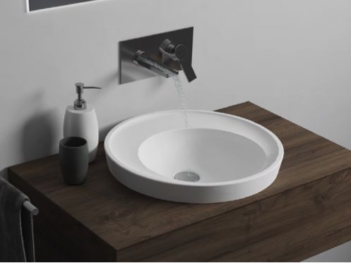 Aufsatzwaschbecken,  44 cm, aus Solid Surface-Harz - EKAVIP