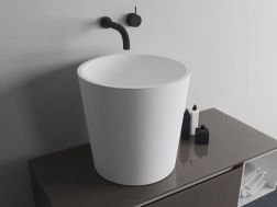 Aufsatzwaschbecken, Ø 40 cm, aus Solid Surface-Harz - EUTRAPLUS