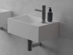 Handwaschbecken, 28 x 43 cm, aus Solid Surface-Harz - LEVEL PLUS
