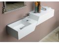 Designer-Waschbecken aus Solid-Surface-Mineralharz - LEVEL XL