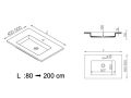 Design-Waschbecken,  aus Mineralharz mit fester Oberflche - CHESTE 50