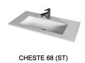 Design-Waschbecken,  aus Mineralharz mit fester Oberflche - CHESTE 68