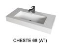 Design-Waschbecken,  aus Mineralharz mit fester Oberflche - CHESTE 68