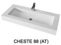 Design-Waschbecken,  aus Mineralharz mit fester Oberflche - CHESTE 88