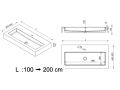 Design-Waschbecken,  aus Mineralharz mit fester Oberflche - CHESTE 88