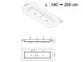 Design-Waschbecken,  aus Mineralharz mit fester Oberflche - CHESTE 128