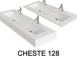 Design-Waschbecken,  aus Mineralharz mit fester Oberfläche - CHESTE 128