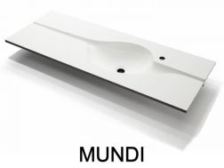 Design-Waschbecken,  aus Mineralharz mit fester Oberfläche - MUNDI