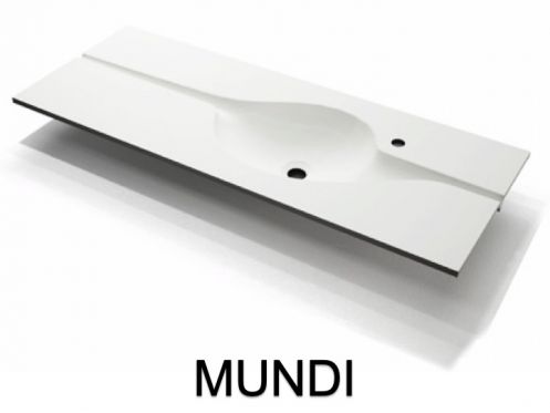 Design-Waschbecken,  aus Mineralharz mit fester Oberflche - MUNDI
