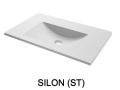Waschtischplatte, h�ngend oder Tischplatte, aus Mineralharz - SILON 47